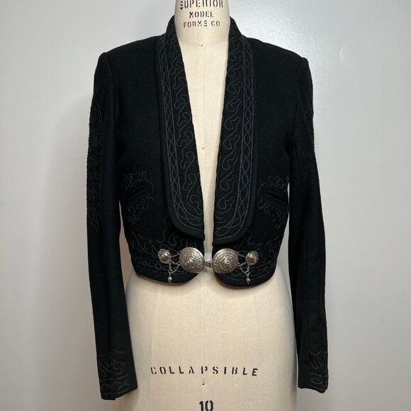 WOOL BOLLERO, FULLY LINED - Picture 1 of 11